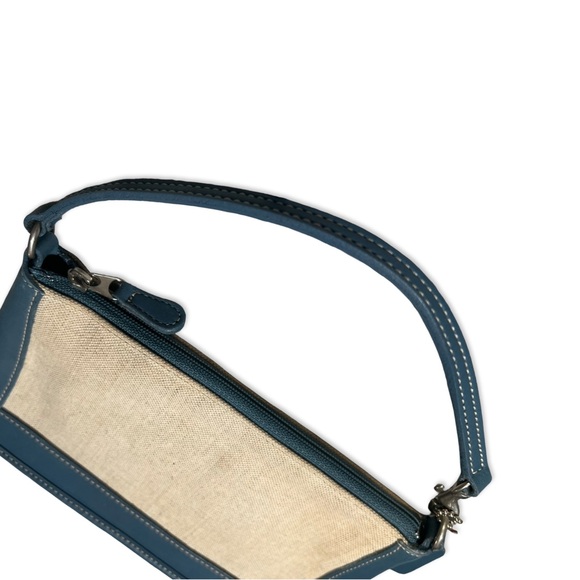 Coach 1999 Vintage Bleecker Demi Zip Bag Made in USA Italian Cotton - Picture 4 of 12